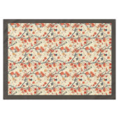 フローラバードテーブルクロスコージー秋ダイニングアクセント テーブルクロス (正面(横))