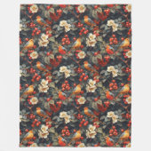 フローラバードブランケット秋秋心地よいとスタイル フリースブランケット (正面)