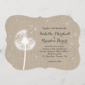 フローラバーラップ結婚式招待状 招待状 (正面/裏面)