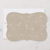 フローラバーラップ結婚式招待状 招待状 (裏面)