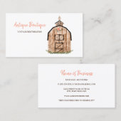 フローラバーンアンティークファームビジネスカード 名刺 (正面/裏面)