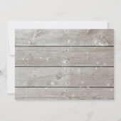 フローラバーンボードカップルのシャワー招待状 招待状 (裏面)