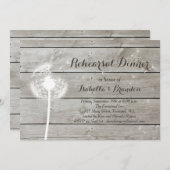 フローラバーンボードリハーサルディナー招待状 招待状 (正面/裏面)