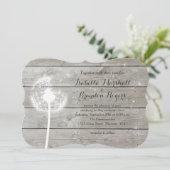 フローラバーンボード結婚式招待状 招待状 (スタンド正面)