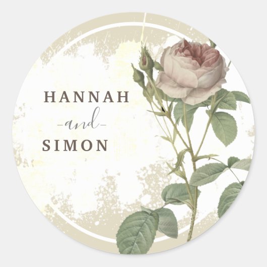 フローラバ素朴ルガンディマルサラのミニマモダンリスト ラウンドシール (正面)