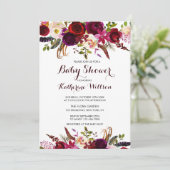 フローラバ素朴ルガンディマルサラベビーシャワー 招待状 (スタンド正面)