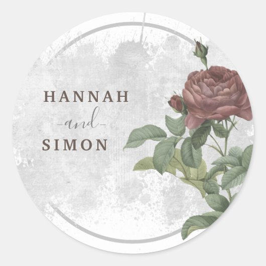 フローラバ素朴ルグンディマルサラモダンミニマリストC ラウンドシール (正面)