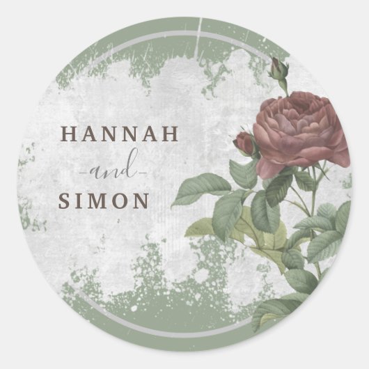 フローラバ素朴ルグンディマルサラモダンミニマリストC ラウンドシール (正面)