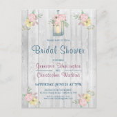 フローラバ素朴ンウッドランタンブライダルシャワー ポストカード (正面)