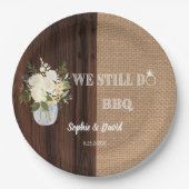 フローラバ素朴ーラップバーンウィーステインドバーベキュー ペーパープレート (正面)