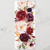 フローラバ結婚ルガンディのメニューカード メニュー (裏面)