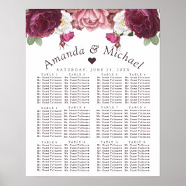 フローラバ結婚ルガンディ座席表 ポスター