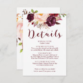 フローラバ結婚ルガンディ詳細カード エンクロージャーカード (正面/裏面)