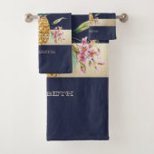 フローラパイナップルストライプ、 バスタオルセット (インサイチュ)