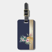 フローラパイナップルストライプ、 ラゲッジタグ (正面縦)