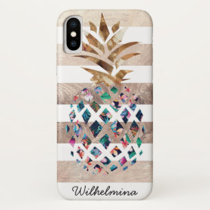 フローラパイナップルモノグラム iPhone X ケース