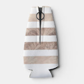 フローラパイナップル金ゴールドストライプのデザイン ボトルクーラー (裏面)