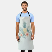 フローラパイナップル&ハワイアン エプロン (着用した状態)