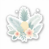 フローラパイナップル&ハワイアン シール (正面)
