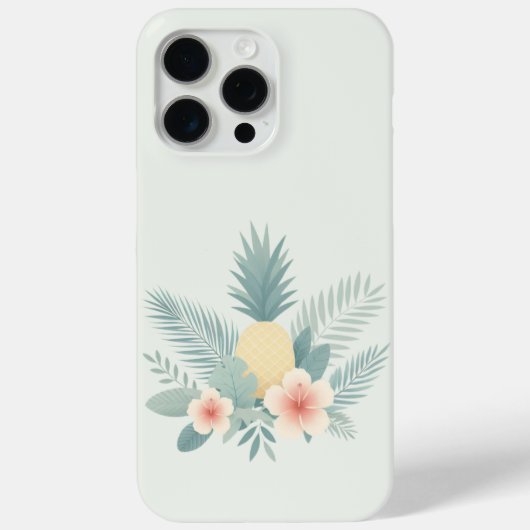 フローラパイナップル&ハワイアン Case-Mate iPhoneケース (裏面)