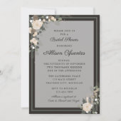 フローラパインホリデーウィンタークリスマスブライダルシャワー 招待状 (正面)