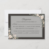 フローラパインホリデーウィンタークリスマ結婚ス 出欠カード (正面)