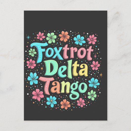 フローラパステルアンチトランプ8647アンチマガ シーズンポストカード (正面)