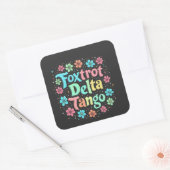 フローラパステルアンチトランプ8647アンチマガ スクエアシール (封筒)