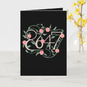 フローラパステルアンチトランプ8647 86 47ボホ カード (黄色い花)