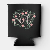 フローラパステルアンチトランプ8647 86 47ボホ 缶クーラー (正面)