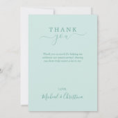 フローラパステルウォーターカラーリース サンキューカード (裏面)