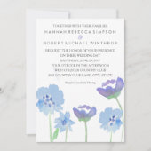 フローラパステルウォーターカラー結婚式招待状 招待状 (正面)