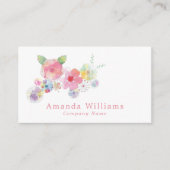 フローラパステルウォーターカラー、フローラ 名刺 (正面)
