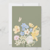 フローラパステルカラー 招待状 (裏面)