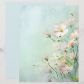 フローラパステルスクラップブック作り紙 (正面/裏面)