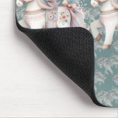 フローラパステルホースファンタジーイラストレーションプランナー マウスパッド (コーナー)