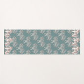 フローラパステルホースファンタジーイラストレーション ヨガマット (正面(横))