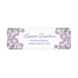 フローラパステルマウヴパープル赤面 ラベル