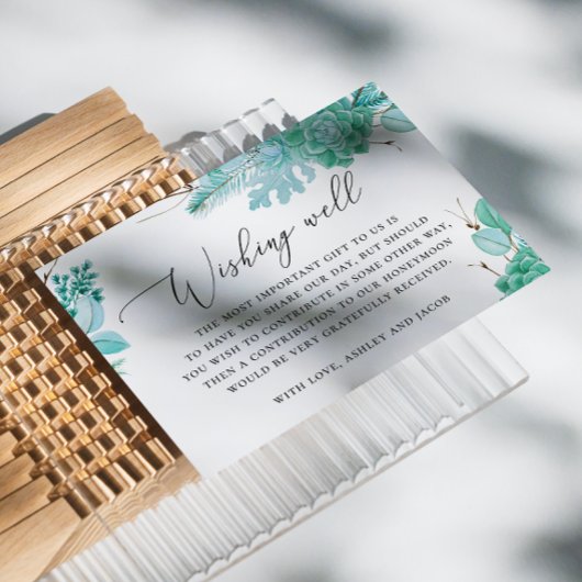 フローラパステルミント結婚ミント多肉栽培 エンクロージャーカード