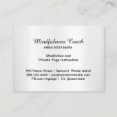 *~*フローラパステルムーンレイシー曼荼羅箔 名刺 (裏面)