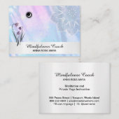 *~*フローラパステルムーンレイシー曼荼羅箔 名刺 (正面/裏面)