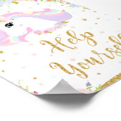 フローラパステルユニコーン救済ユーザーサインデコール ポスター (角)