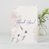 フローラパステルワイルドフラワーズサンキューカード サンキューカード (スタンド正面)