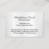 *～*フローラパステル月曼荼羅箔 名刺 (裏面)