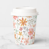 フローラパステル紙カップイニシャル 紙コップ (裏面)