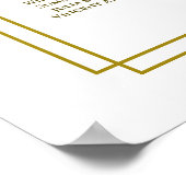 フローラパステル16結婚表の座席表 ポスター (角)