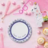 フローラパターン（の模様が）あるエレガントの花 ペーパープレート (パーティー)