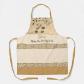 フローラパターン（の模様が）ある設計者 エプロン (正面)