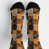 フローラパッチワークソックス – カスタムデザイン ソックス (上部)