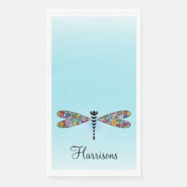 フローラパッチワークダンセルフライゲストタオルナプキンズ